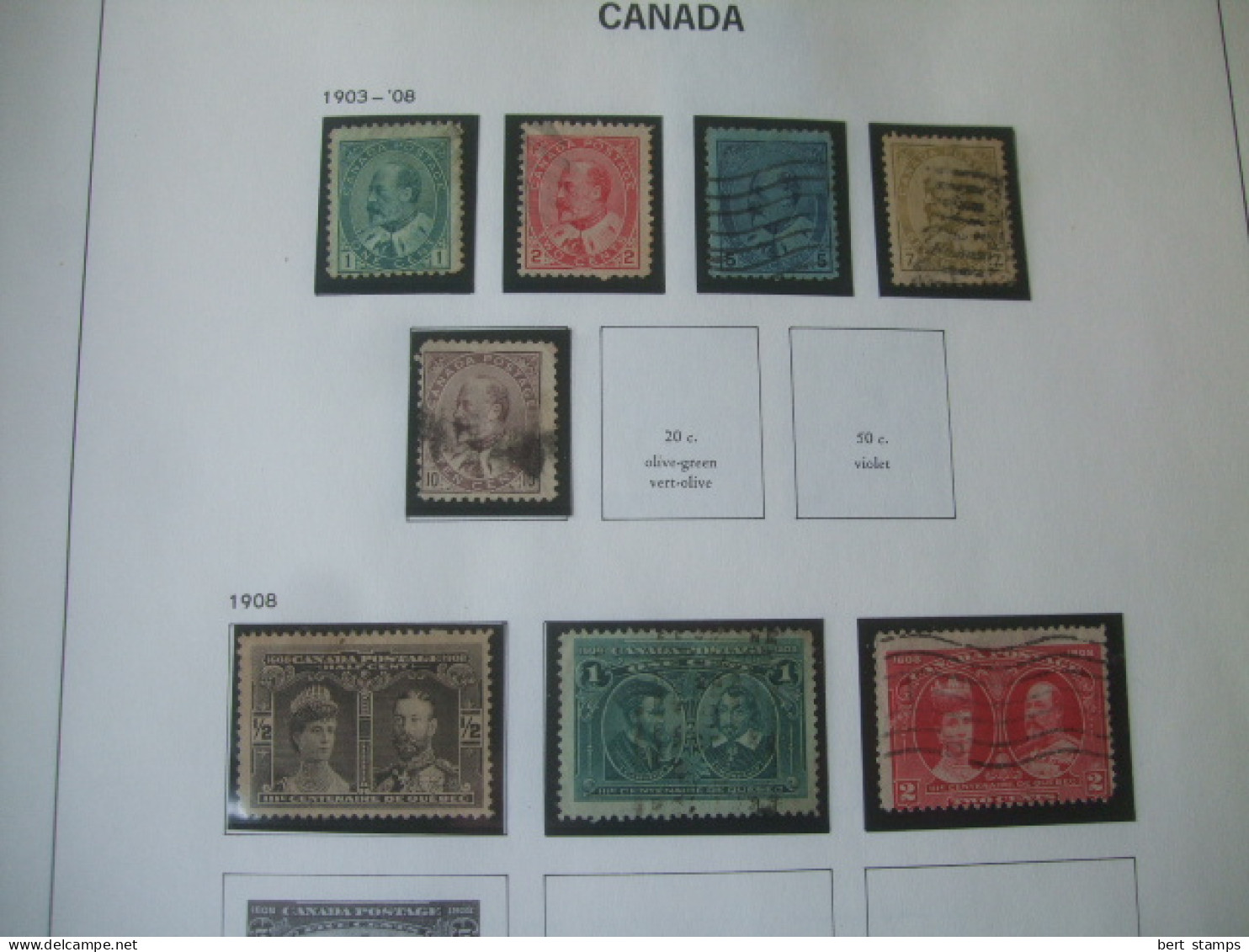 Collection Canada In Davo Album Till 1994 Mint And Used - Collections