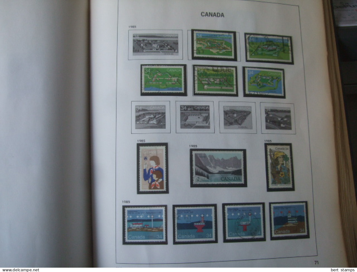 Collection Canada in Davo album till 1994 mint and used