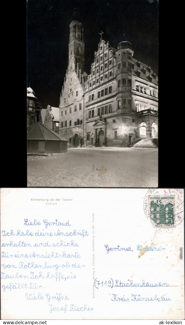 Ansichtskarte Ansichtskarte Rothenburg Ob Der Tauber Rathaus 1969 - Rothenburg O. D. Tauber