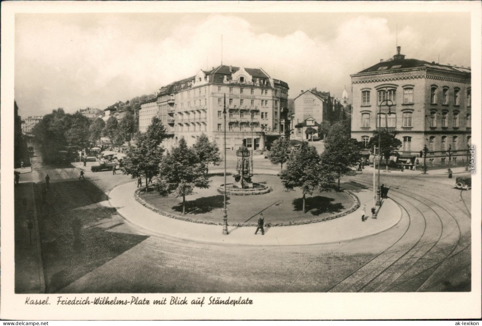 Ansichtskarte Kassel Cassel Friedrich-Wilhelmplatz, Ständeplatz 1929  - Kassel