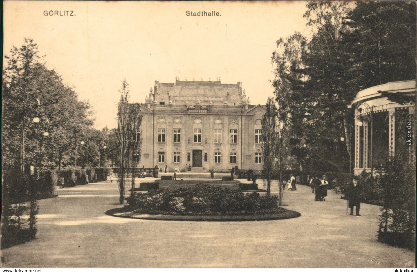 Ansichtskarte Görlitz Zgorzelec Partie An Der Stadthalle 1919  - Görlitz