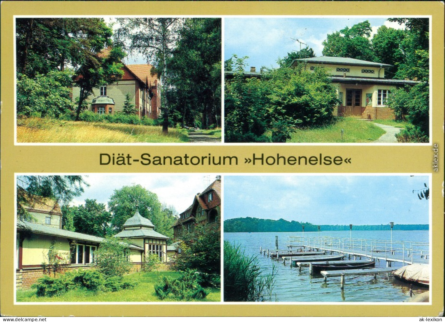 Rheinsberg Diät-Sanatorium "Hohenelse", Haus 2, Haus 3, Wandelgang  1983 - Rheinsberg