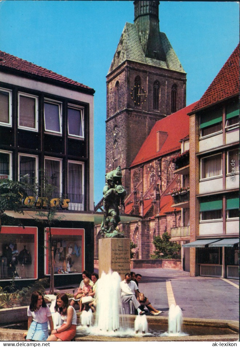 Ansichtskarte Hildesheim Huckup Mit Andreaskirche 1973 - Hildesheim