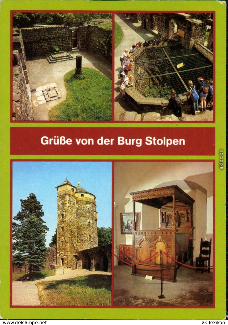 Stolpen Coselgrab, Brunnen, Johannisturm, Im Coselturm G1984 - Stolpen