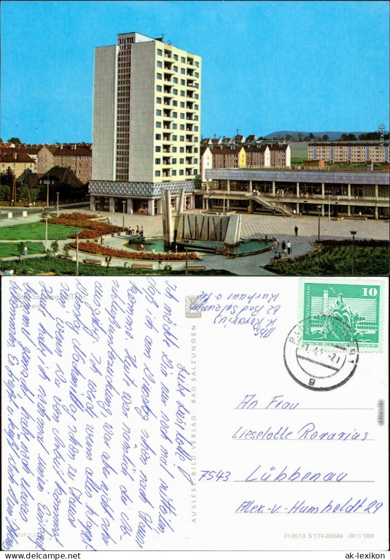 Ansichtskarte Bad Salzungen Leninplatz 1974 - Bad Salzungen