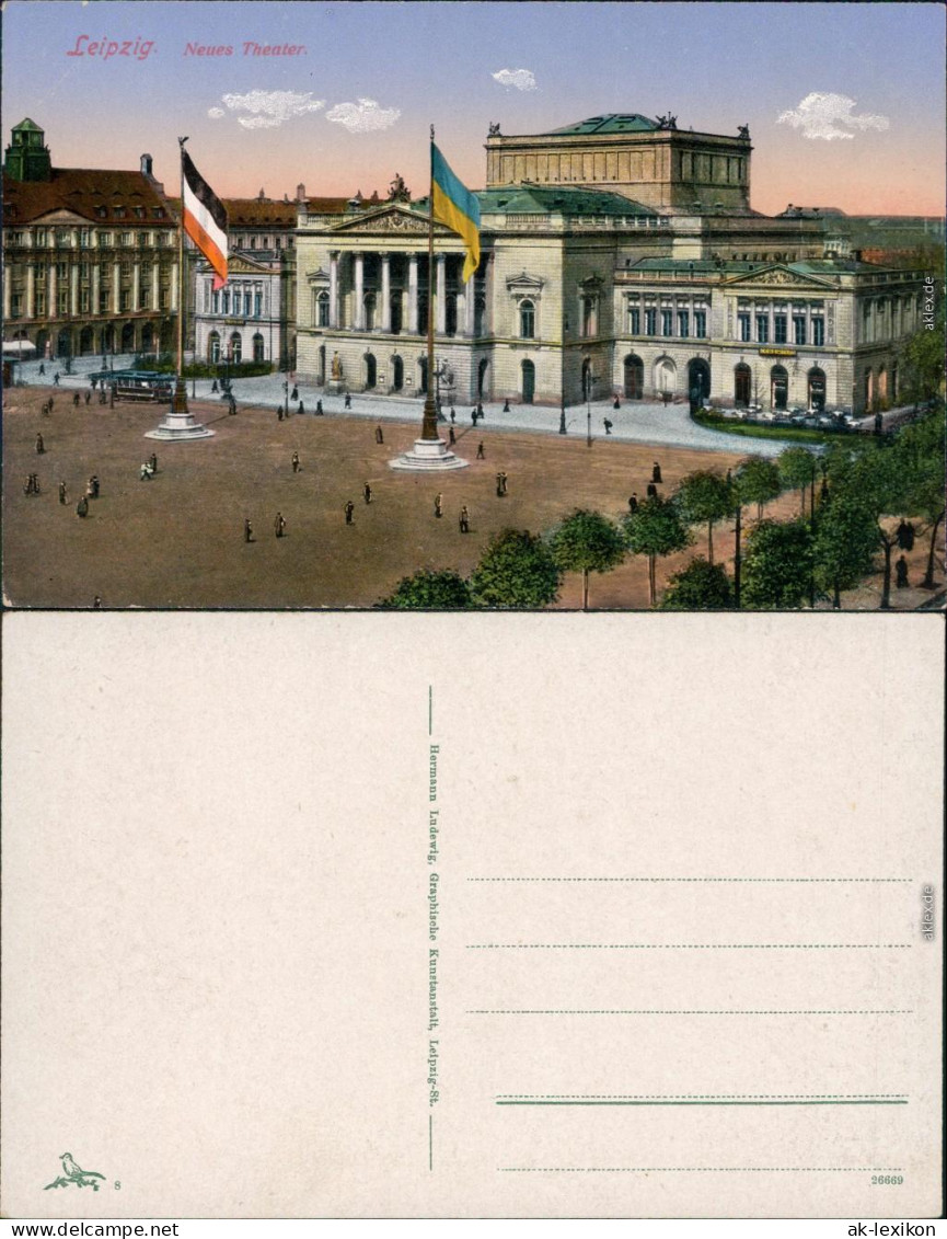 Ansichtskarte Leipzig Neues Theater 1910 - Leipzig