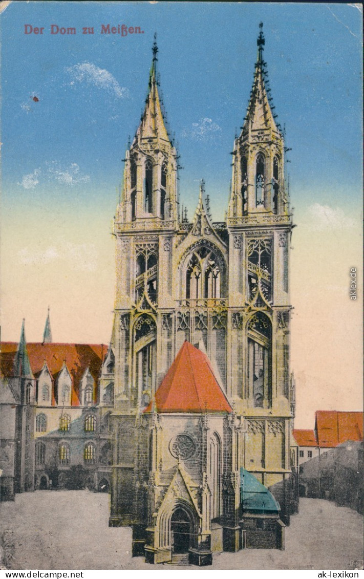 Ansichtskarte Meißen Dom 1918 - Meissen