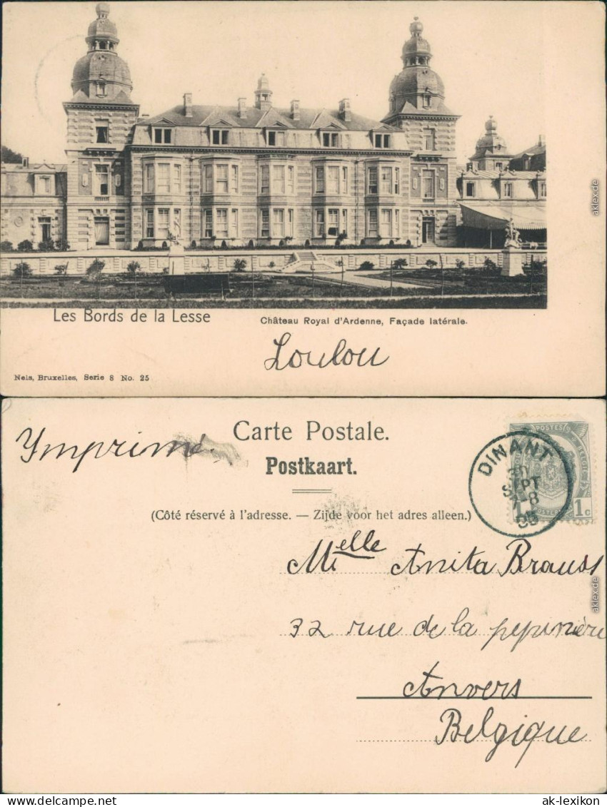 Ansichtskarte Houyet Château Royal D'Ardenne 1905 - Autres & Non Classés
