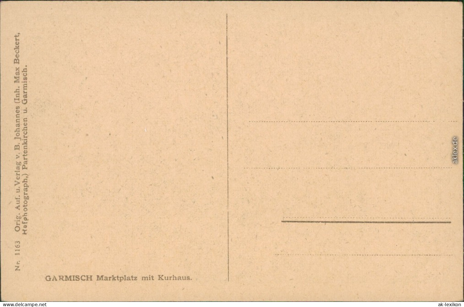 Ansichtskarte Garmisch-Partenkirchen Marktplatz Mit Kurhaus 1928 - Garmisch-Partenkirchen