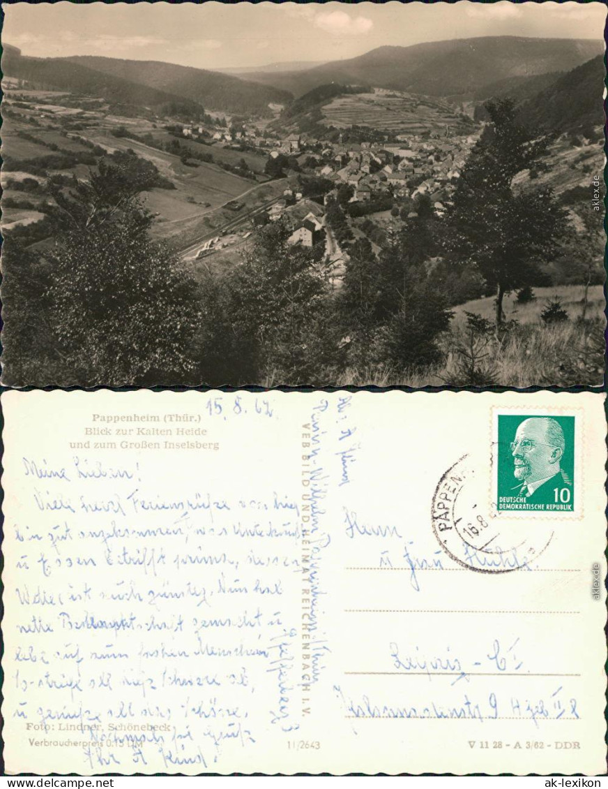 Ansichtskarte Pappenheim Panorama-Ansicht 1962 - Pappenheim