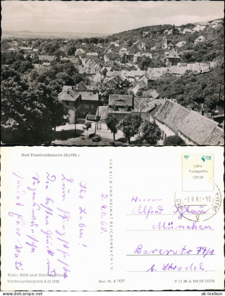 Ansichtskarte Bad Frankenhausen Blick Auf Den Ort 1959 - Bad Frankenhausen