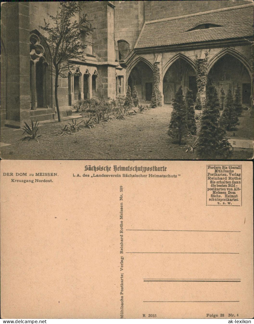 Ansichtskarte Meißen Der Dom: Kreuzgang Nordost 1915 - Meissen