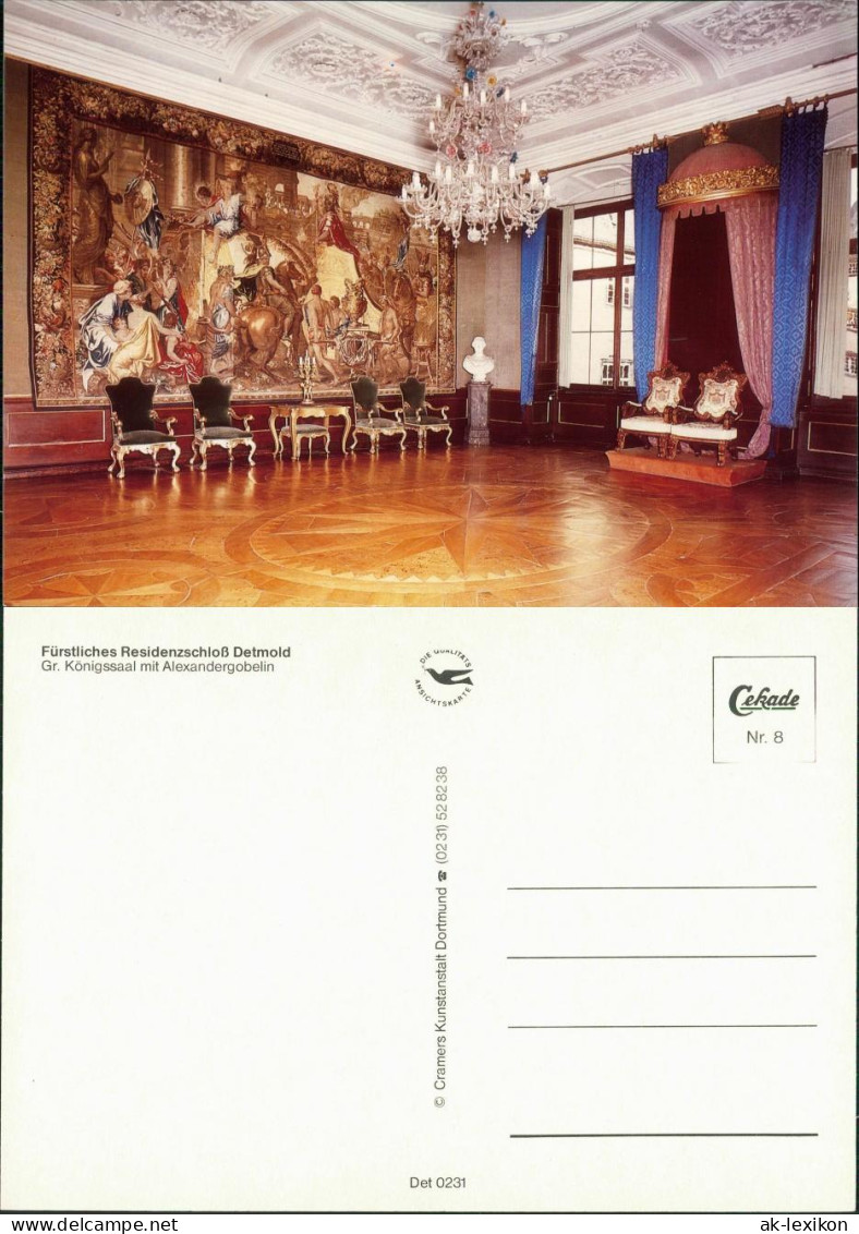 Detmold Fürstl. Residenzschloss - Gr. Königssaal Mit Alexandergobelin 1986 - Detmold