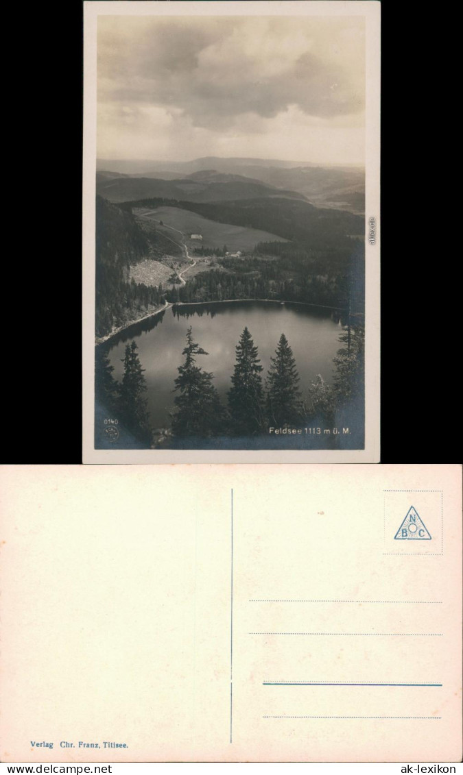 Ansichtskarte Feldberg (Schwarzwald) Feldsee 113 M ü.M. 1915 - Feldberg