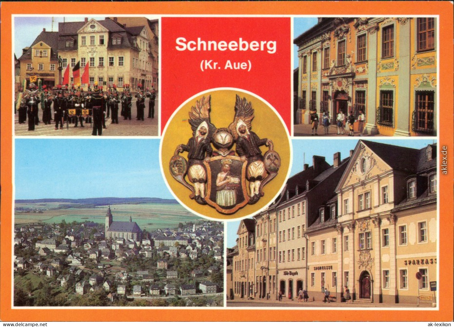 Schneeberg Erzgebirge Musikkorps, Museum, Übersicht Ernst-Schneller-Straße 1983 - Schneeberg