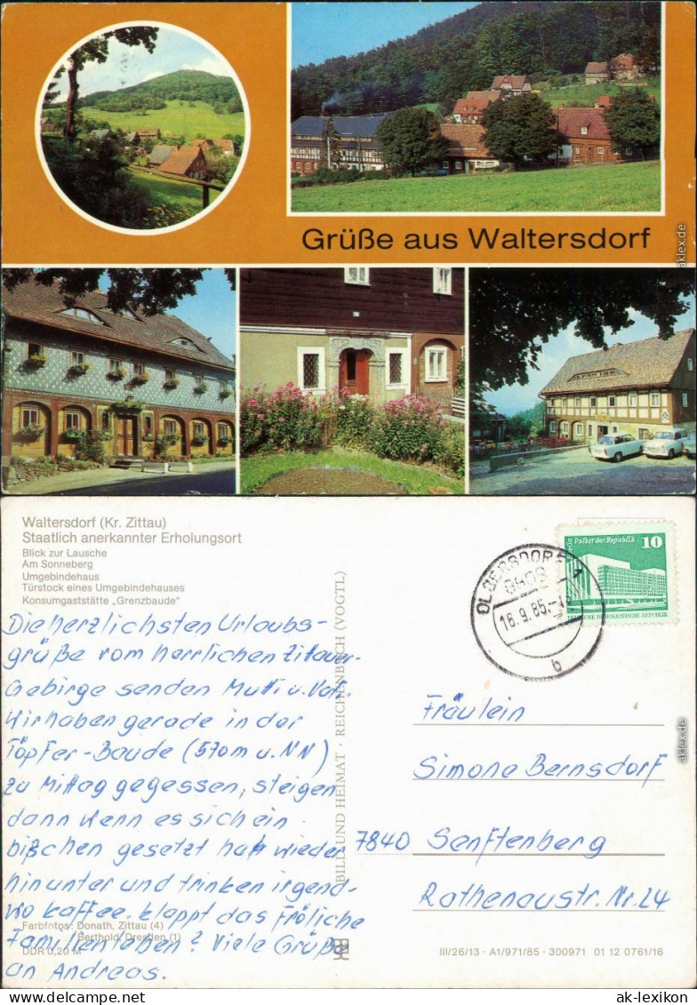 Waltersdorf Großschönau (Sachsen)   Konsumgaststätte "Grenzbaude" 1985 - Grossschoenau (Sachsen)