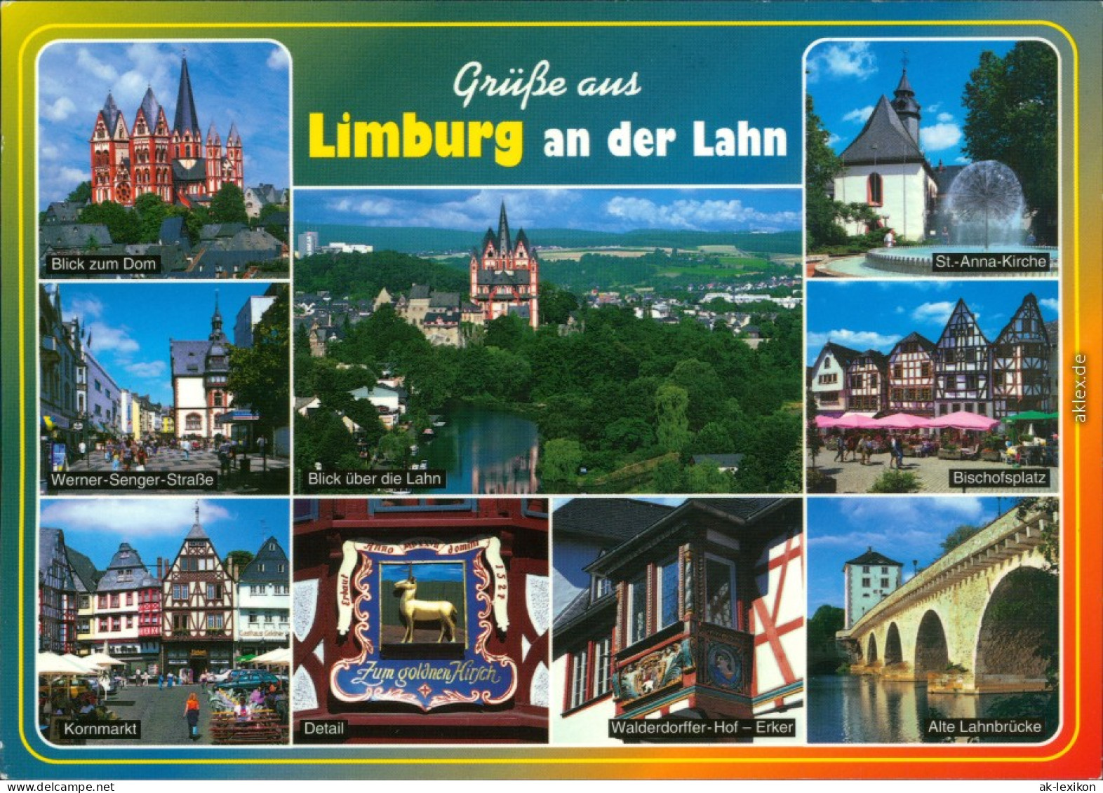 Limburg/Lahn Dom, Lahn, St.-Anna-Kirche, Lahnbrücke, Werner-Senger-Straße 1995 - Limburg