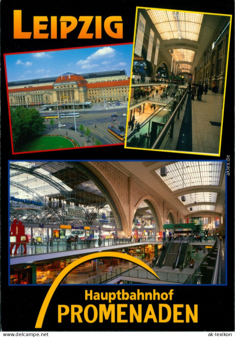 Ansichtskarte Leipzig Hauptbahnhof, Innenansichten 1998 - Leipzig