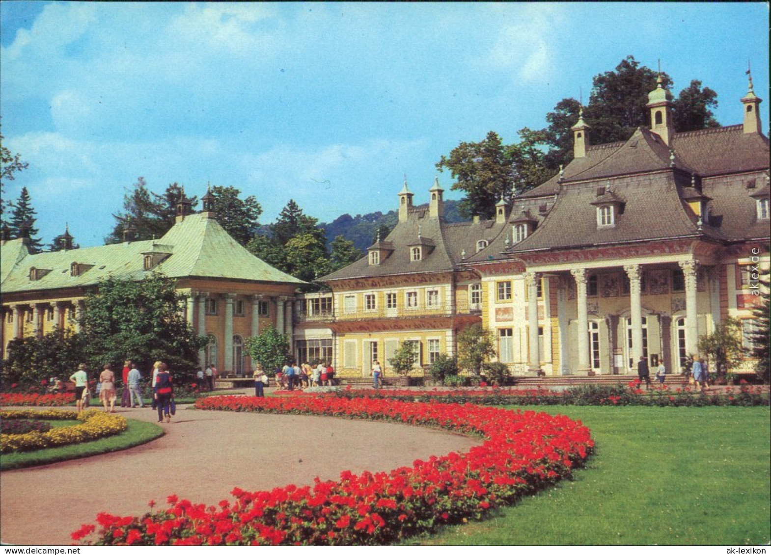 Ansichtskarte Pillnitz Bergpalais Mit Blumenbeete 1981 - Pillnitz