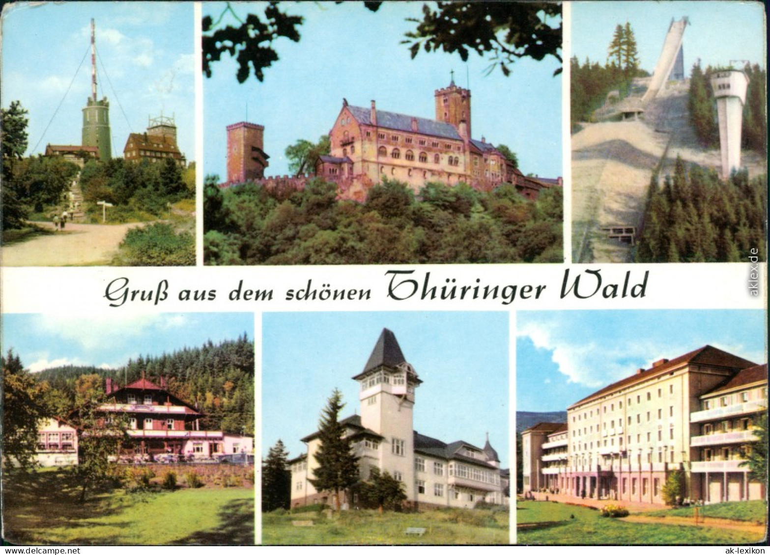 Brotterode Inselberg, Wartburg, Oberhof - Schanze, Tabarz - Schweizerhaus  1968 - Eisenach