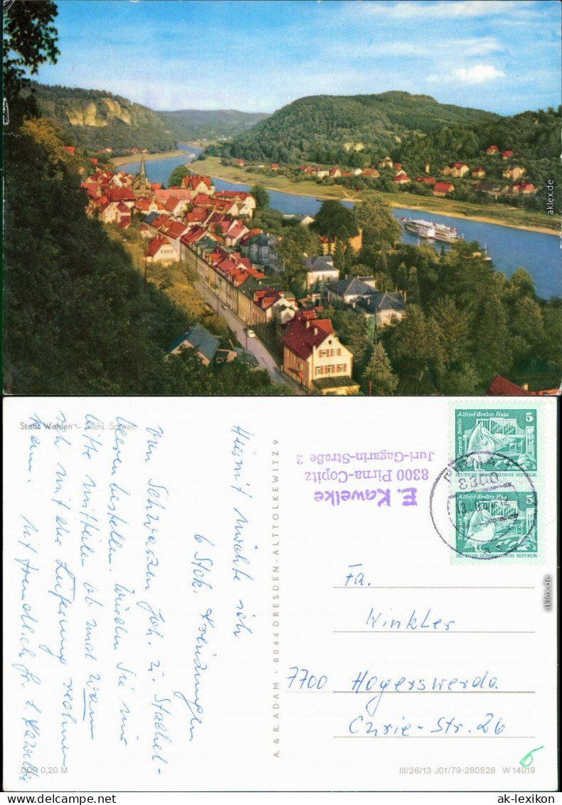 Ansichtskarte Wehlen Sächsische Schweiz 1978  - Wehlen