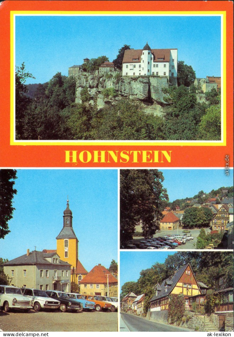 Hohnstein (Sächsische Schweiz) Obere Straße, Jugendburg   Marktplatz 1981 - Hohnstein (Sächs. Schweiz)