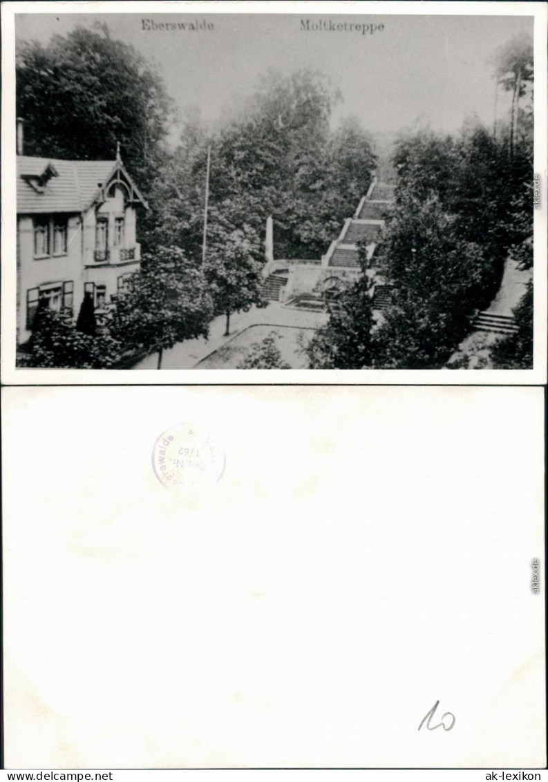 Archivabzug Von 1962 Einer Ansichtskarte Eberswalde Moltketreppe 1962 - Eberswalde