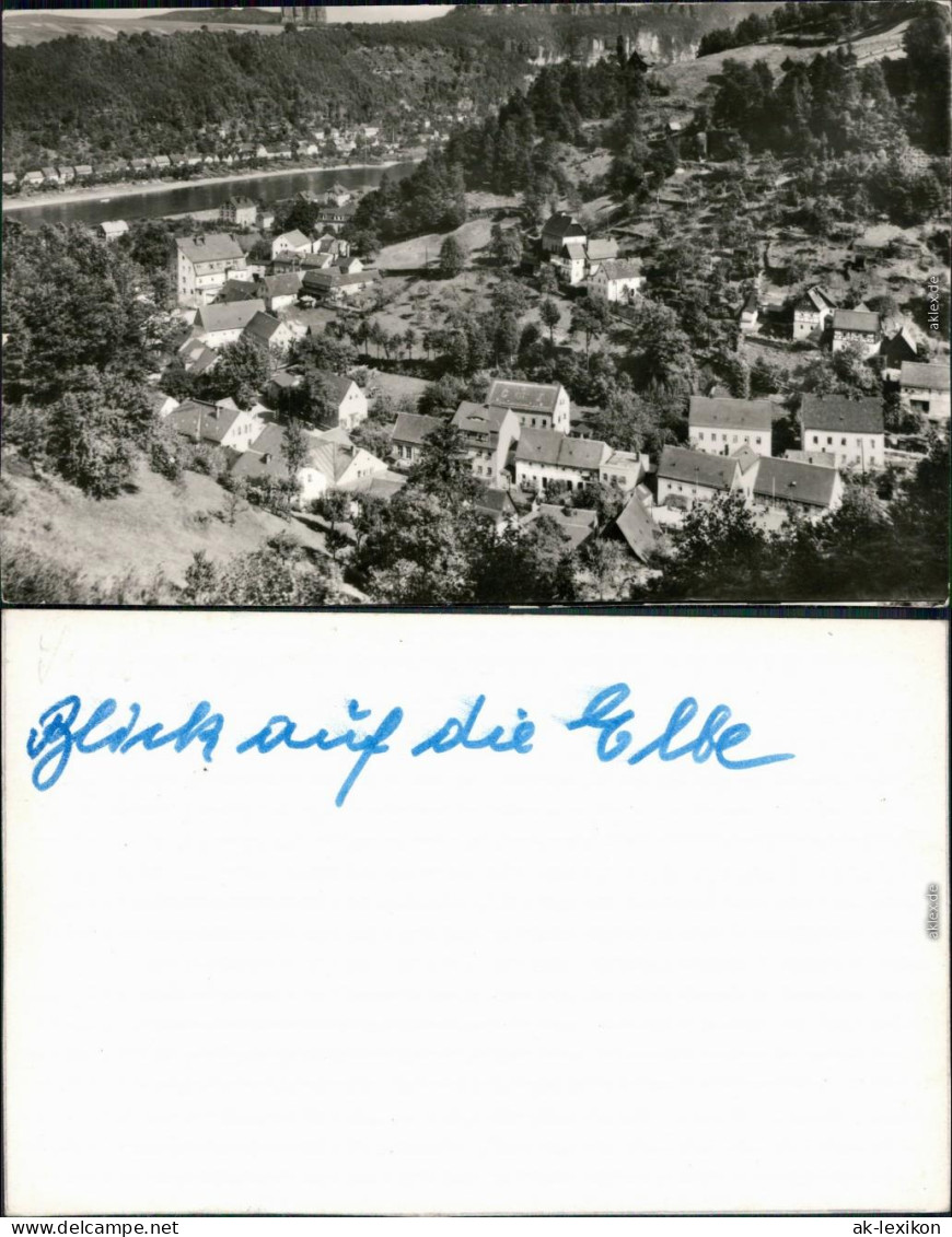 Ansichtskarte Rathen Blick Auf Die Elbe, Sächsische Schweiz 1955 - Rathen