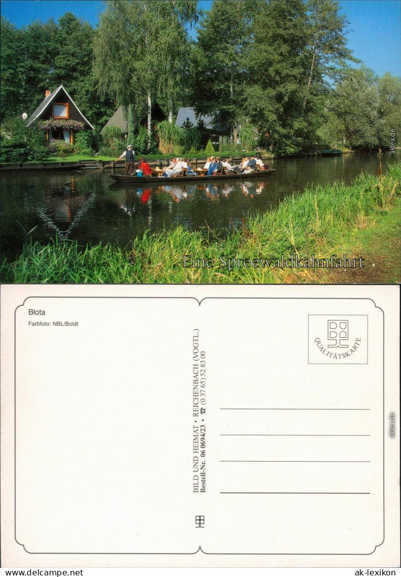 Lübben (Spreewald) Lubin (B&#322;ota) Spreewaldkahn Auf Dem Kanal 1995 - Luebben (Spreewald)
