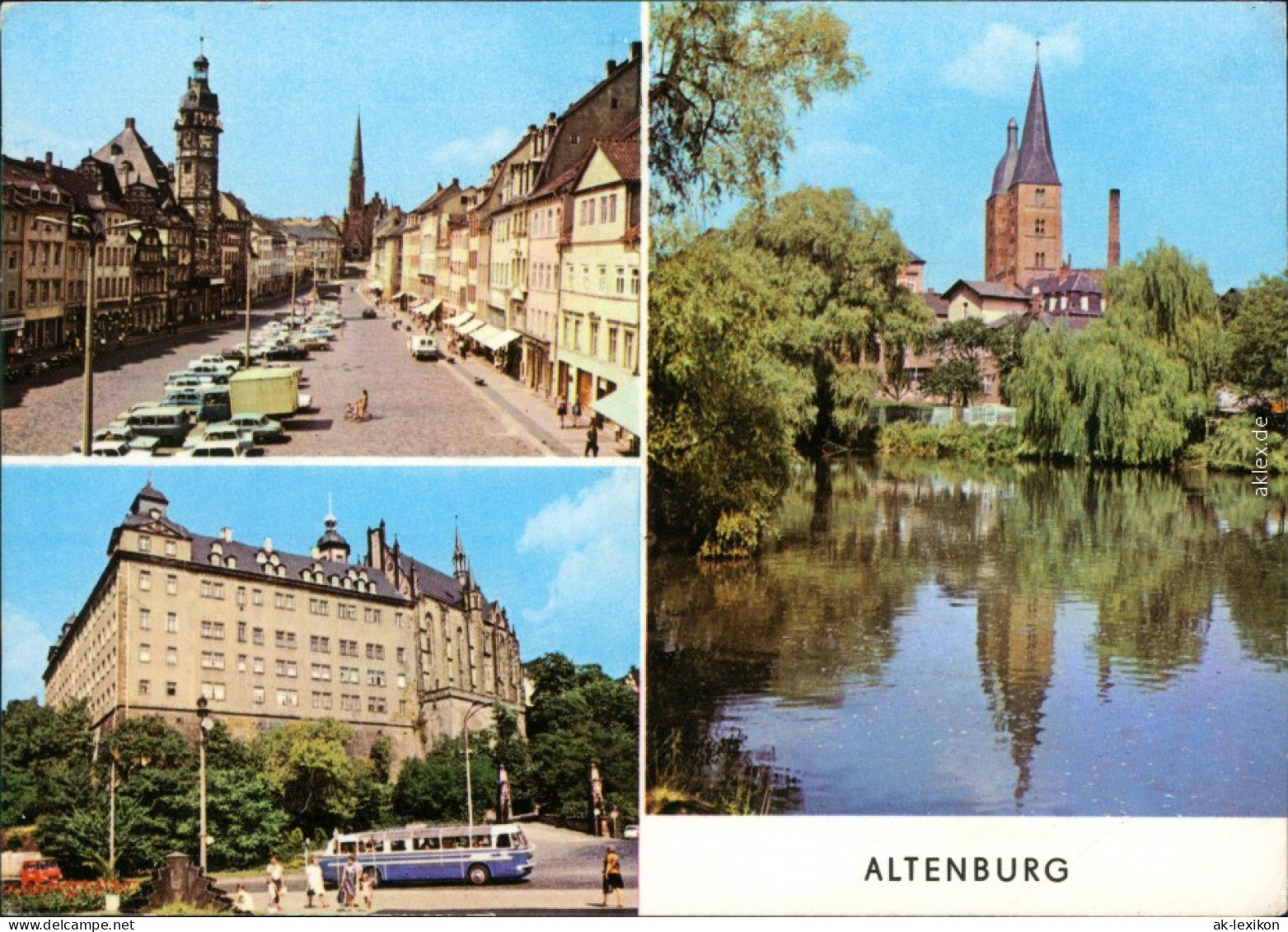 Altenburg Markt, Schloß, Blick Vom Kleinen Teich Zu Den Roten Spitzen 1975 - Altenburg