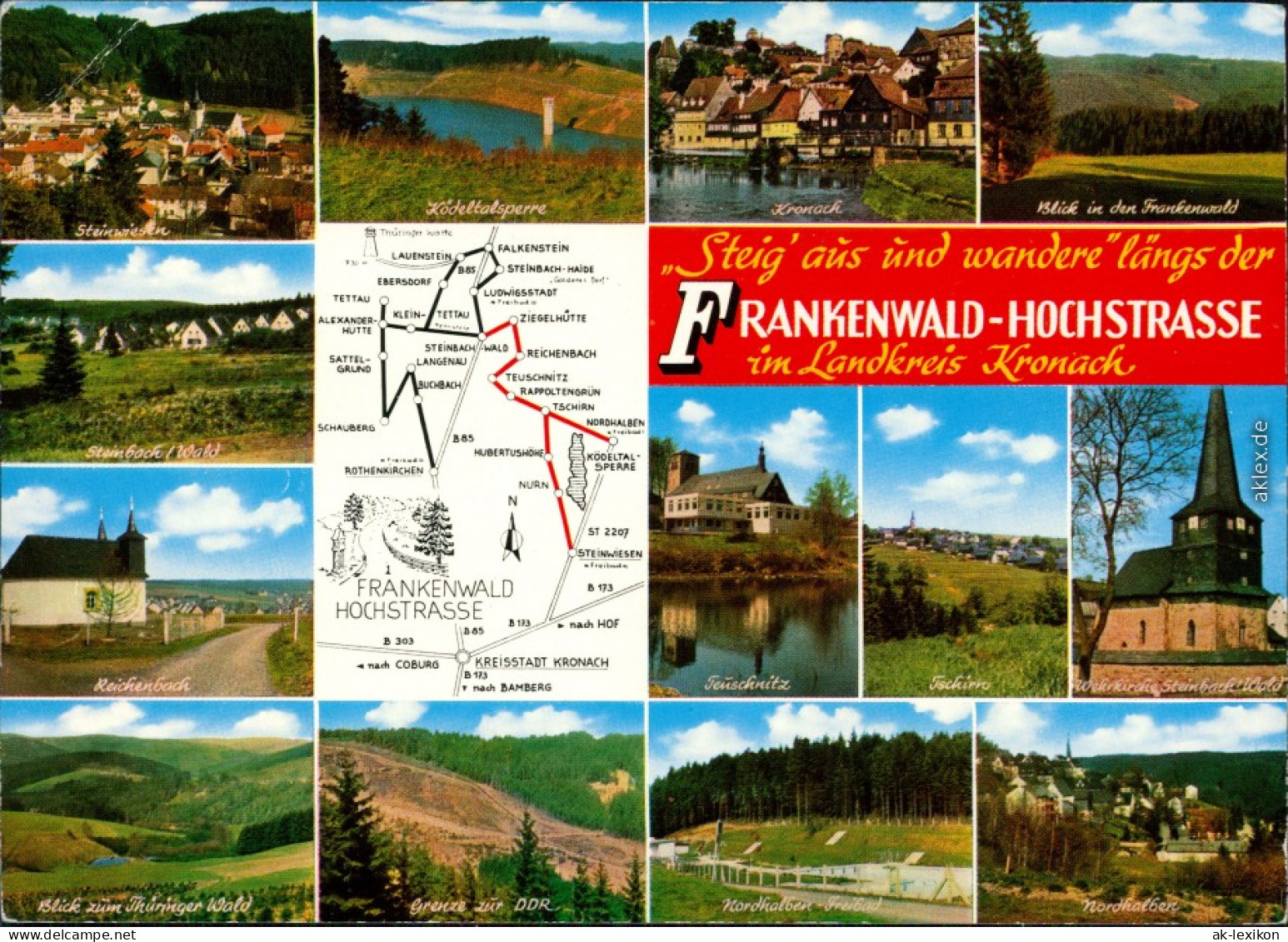 Ansichtskarte  Städte Und Das Umland Entlang Der Frankenwald-Hochstraße 1978 - Unclassified