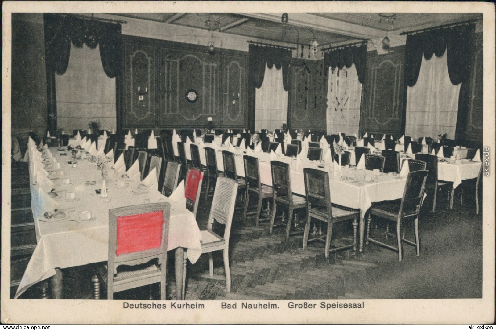 Ansichtskarte Bad Nauheim Deutsches Kurheim - Speisesaal 1931  - Bad Nauheim