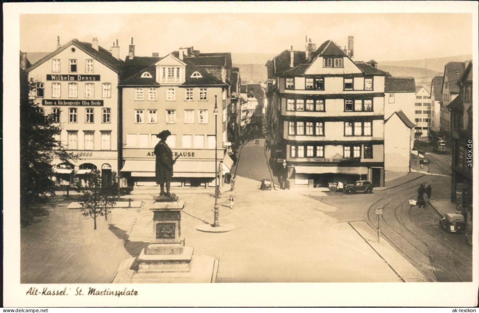 Ansichtskarte Kassel Cassel Martinsplatz - Straßen 1932  - Kassel