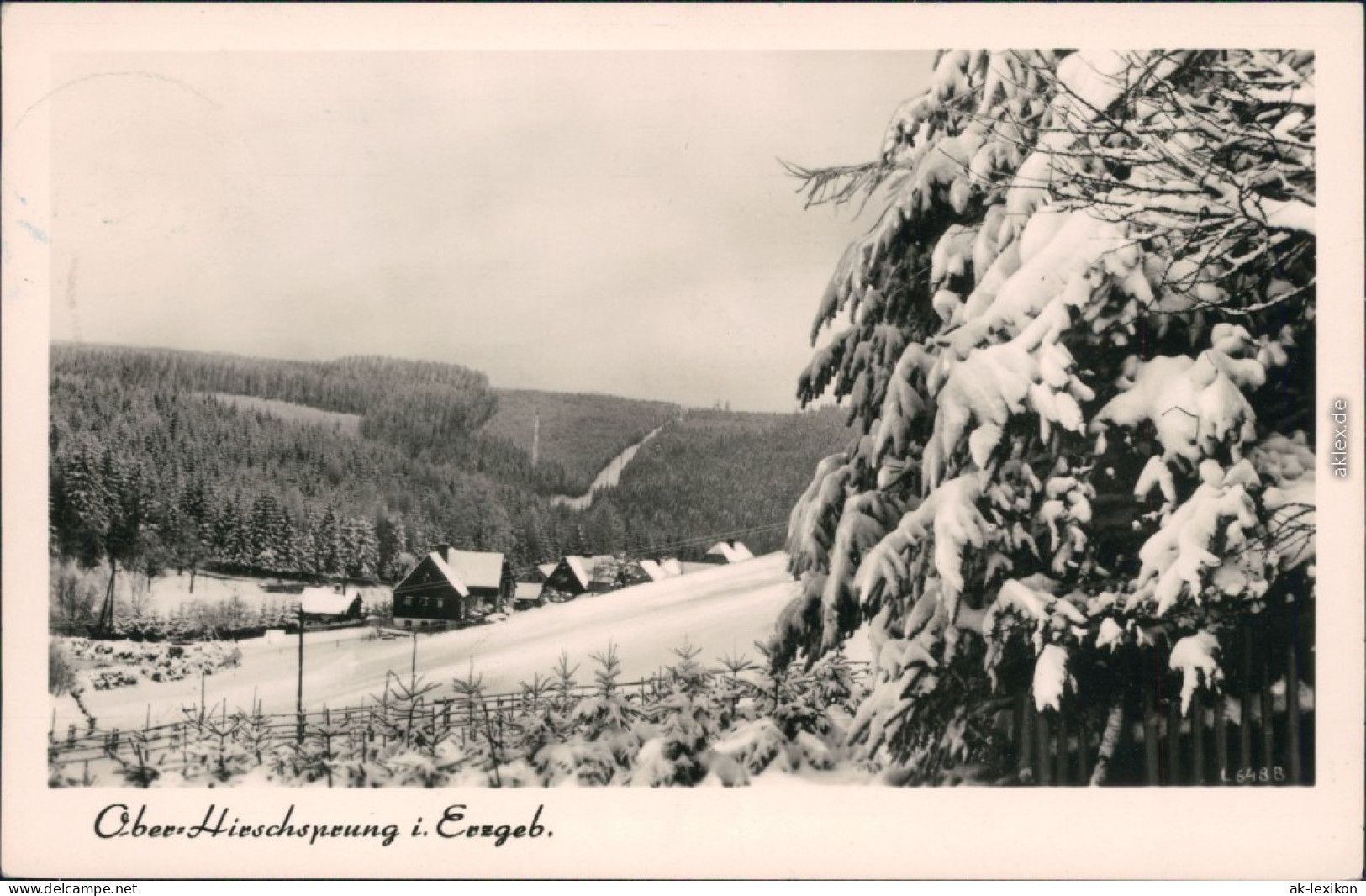 Ansichtskarte Hirschsprung-Altenberg (Erzgebirge) OT Oberhirschsprung 1960 - Altenberg