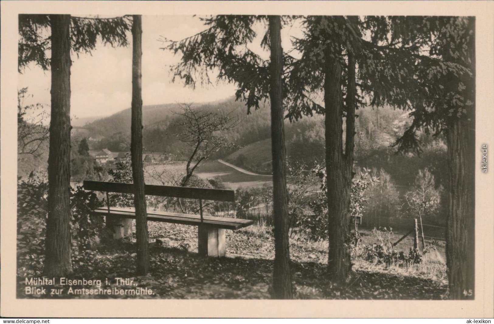 Eisenberg (Thüringen) Mühltal - Blick Zur Amtsschreibermühle 1932 - Eisenberg