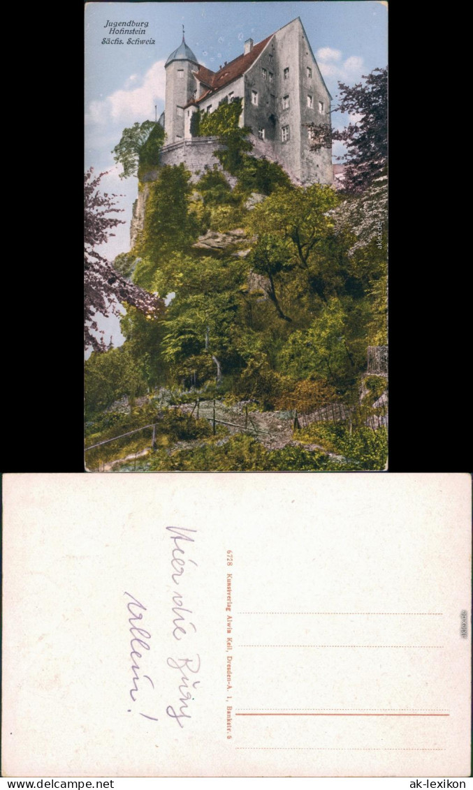 Ansichtskarte Hohnstein (Sächs. Schweiz) Jugendburg 1930 - Hohnstein (Saechs. Schweiz)