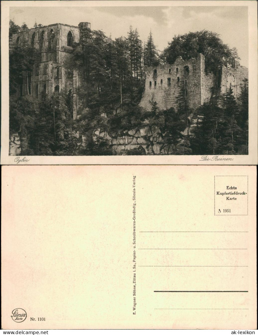 Ansichtskarte Oybin Burg Und Klosterruine 1929 - Oybin