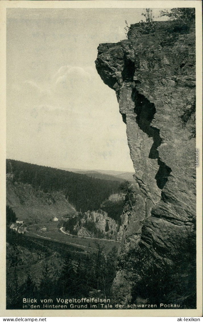 Pobershau-Marienberg Im Erzgebirge Blick Vom Vogeltoffelfelsen  1935 - Marienberg