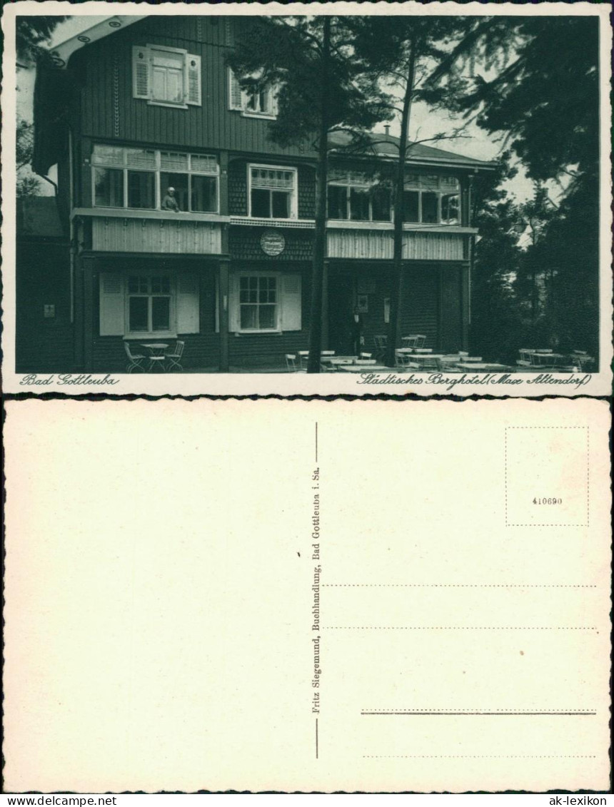 Ansichtskarte Bad Gottleuba-Berggießhübel Städtisches Berghotel 1929 - Bad Gottleuba-Berggiesshuebel