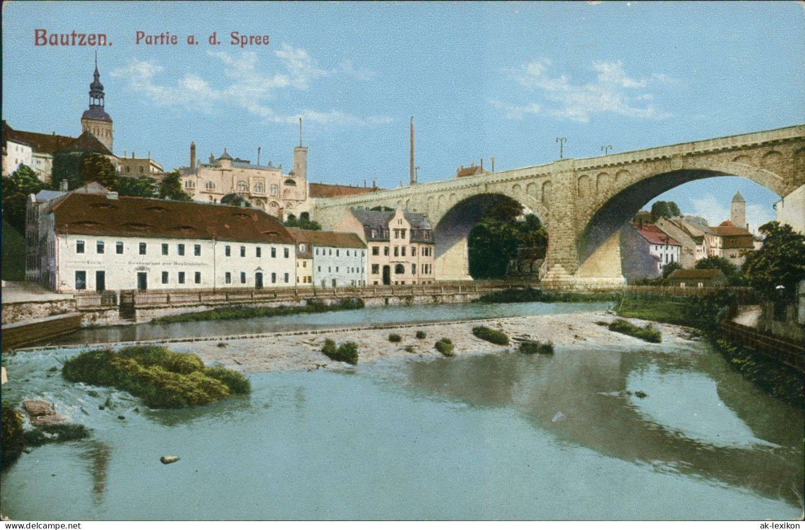 Ansichtskarte Bautzen Budyšin Partie An Der Spree 1908  - Bautzen