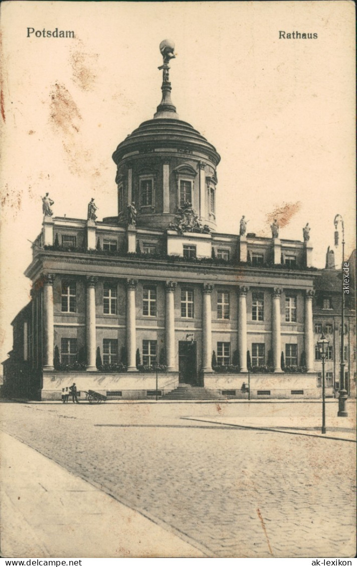 Ansichtskarte Potsdam Partie Am Rathaus 1913  - Potsdam