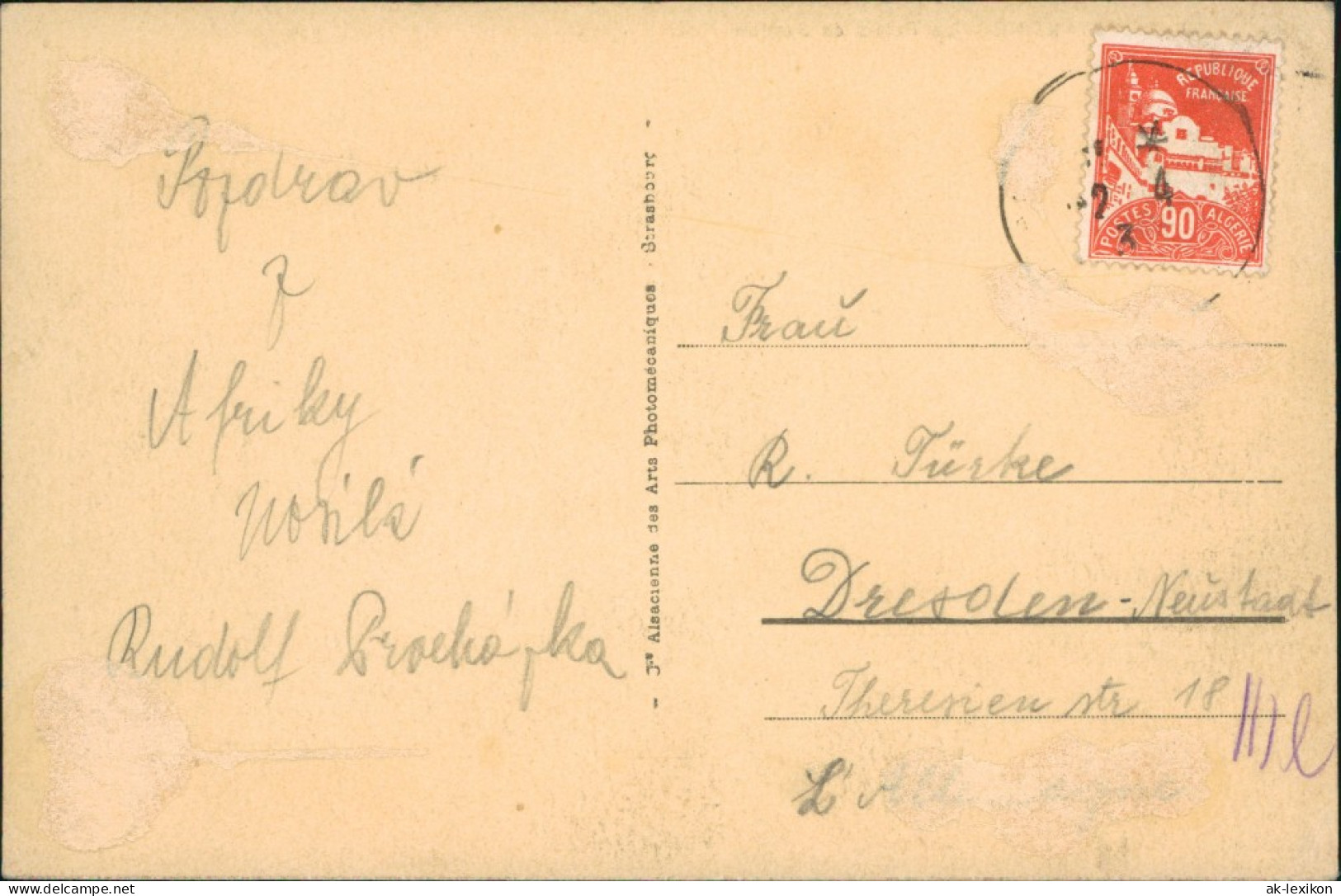 Postcard Constantine قسنطينة Straßenpartie Am Jusitzpalast 1914  - Constantine