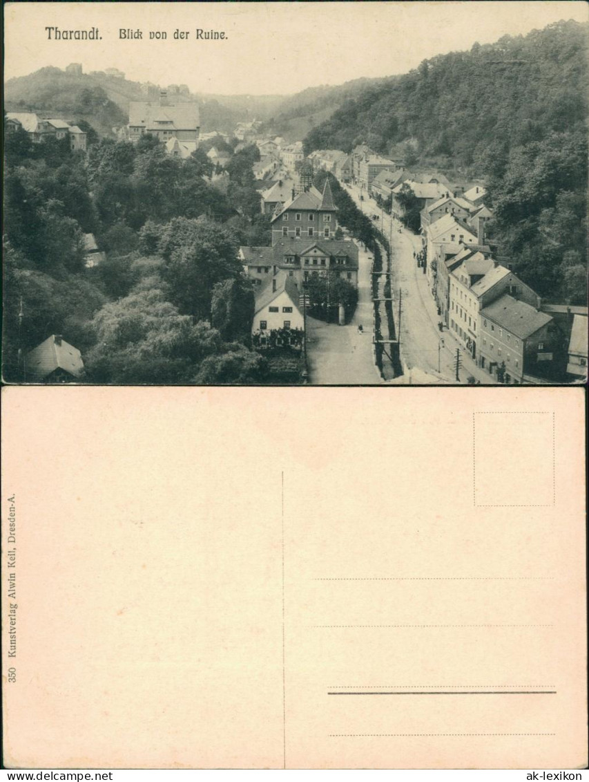 Ansichtskarte Tharandt Straßenblick 1913  - Tharandt