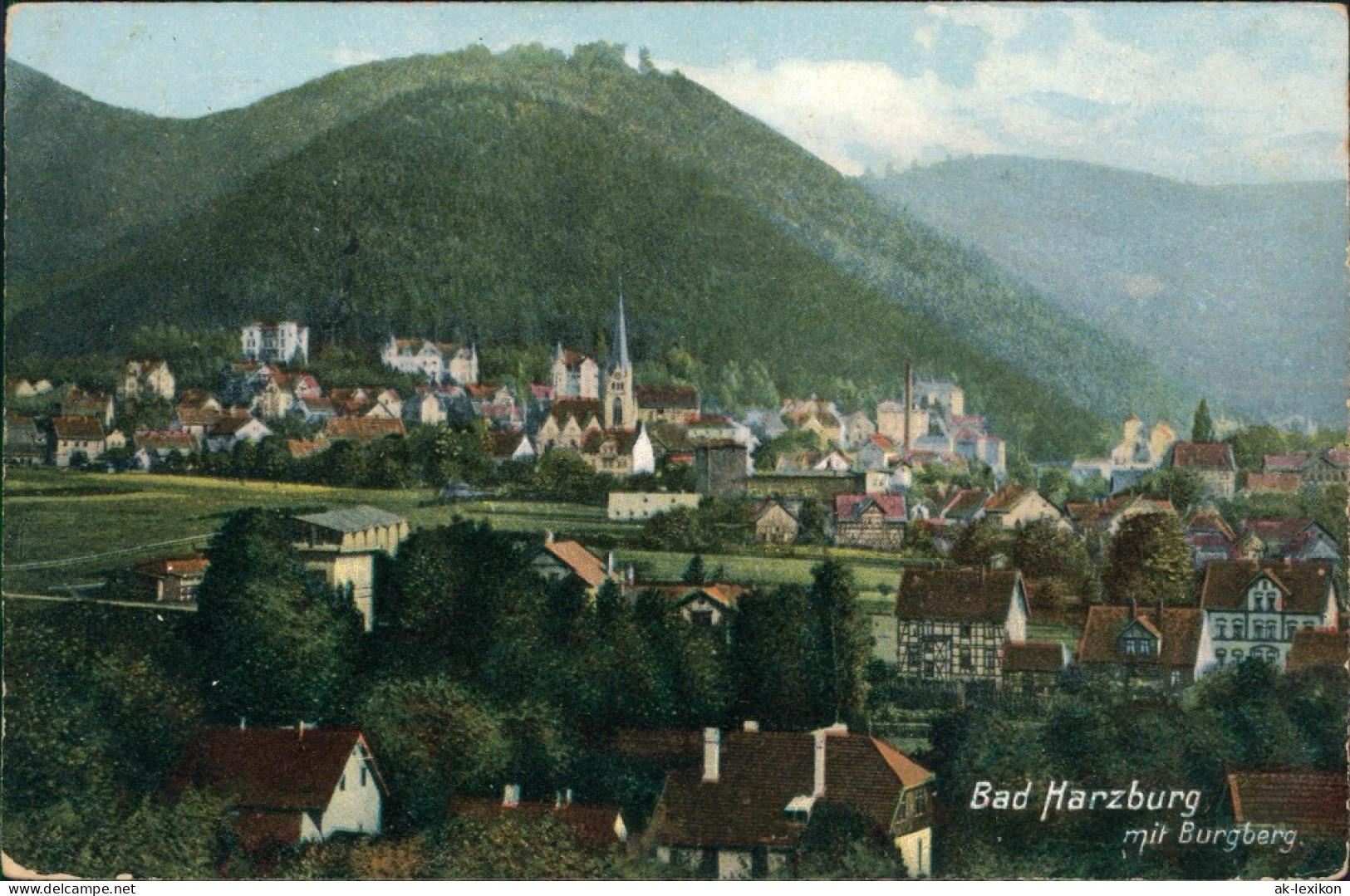 Ansichtskarte Bad Harzburg Blick Auf Den Ort 1912 - Bad Harzburg