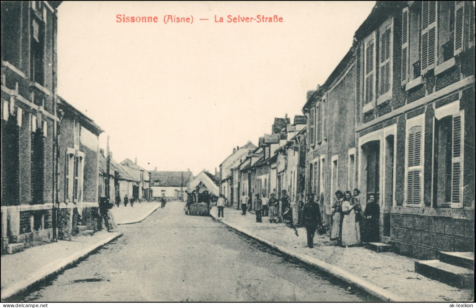 CPA Sissonne La Selver-Straße 1915  - Sissonne