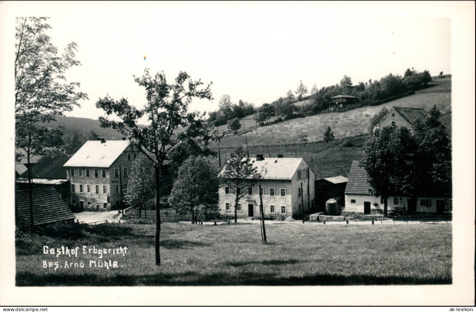 Fürstenwalde-Altenberg (Erzgebirge) Gasthof Erbgericht - Stadtpartie 1933  - Geising