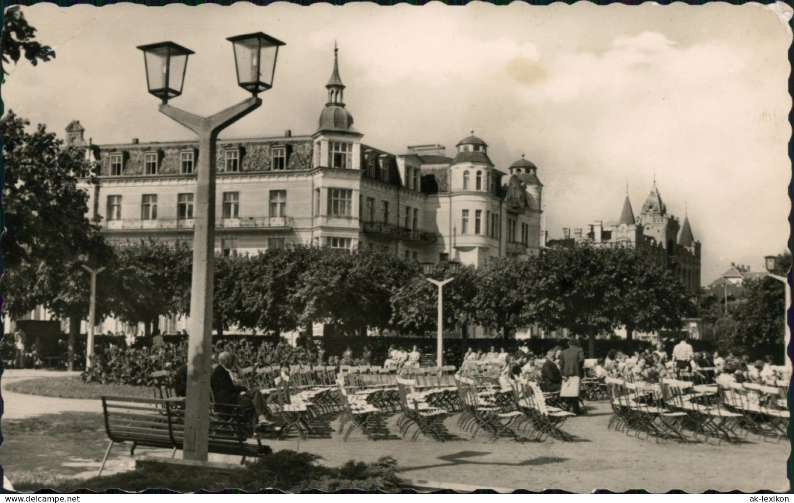 Ansichtskarte Zinnowitz Kurpark 1956 - Zinnowitz