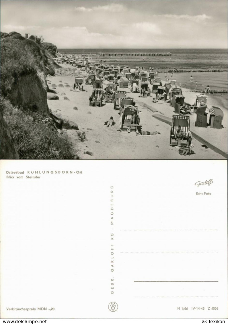 Ansichtskarte Kühlungsborn Strand Mit Strandkörben 1966 - Kühlungsborn