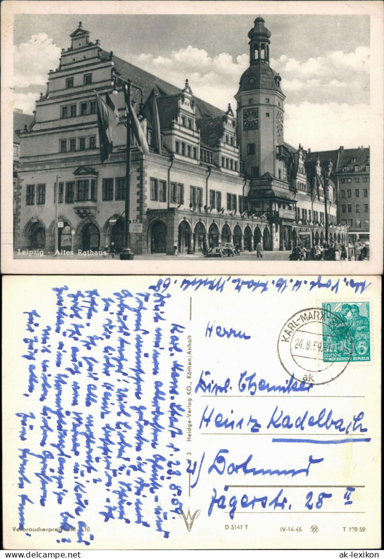 Ansichtskarte Leipzig Altes Rathaus 1959 - Leipzig