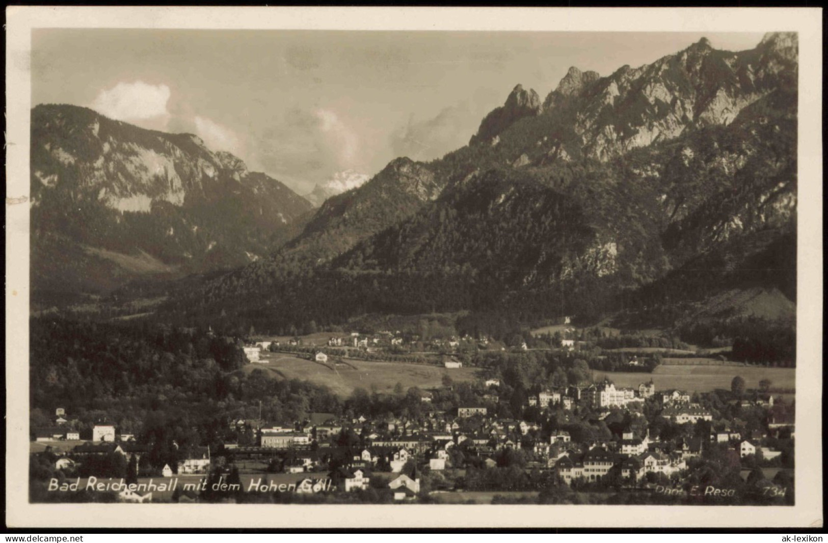 Ansichtskarte Bad Reichenhall Panorama-Ansicht Mit Dem Hohen Göll 1931 - Bad Reichenhall